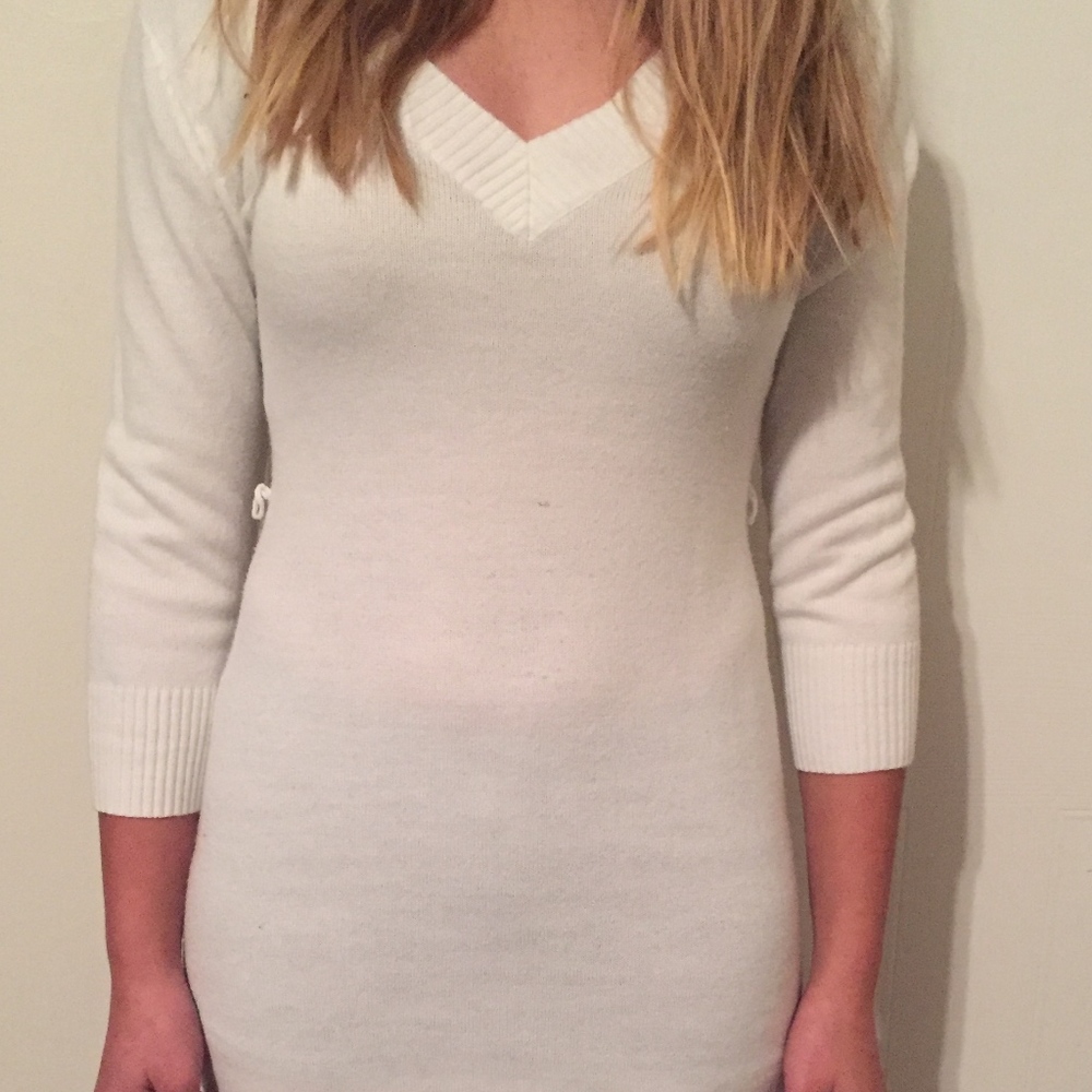 White fitted dress